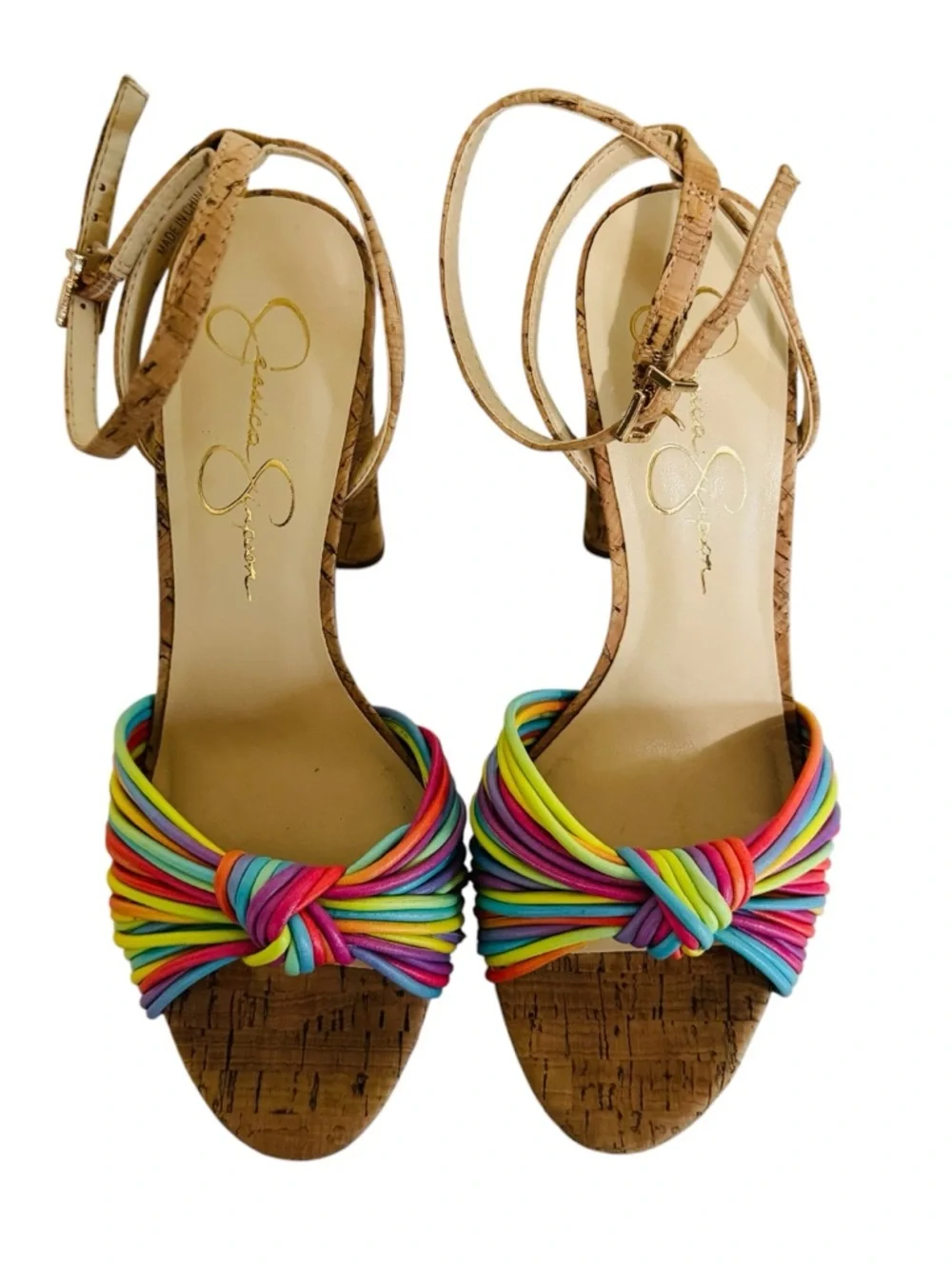 Jessica Simpson Immie Rainbow Platform Sandals